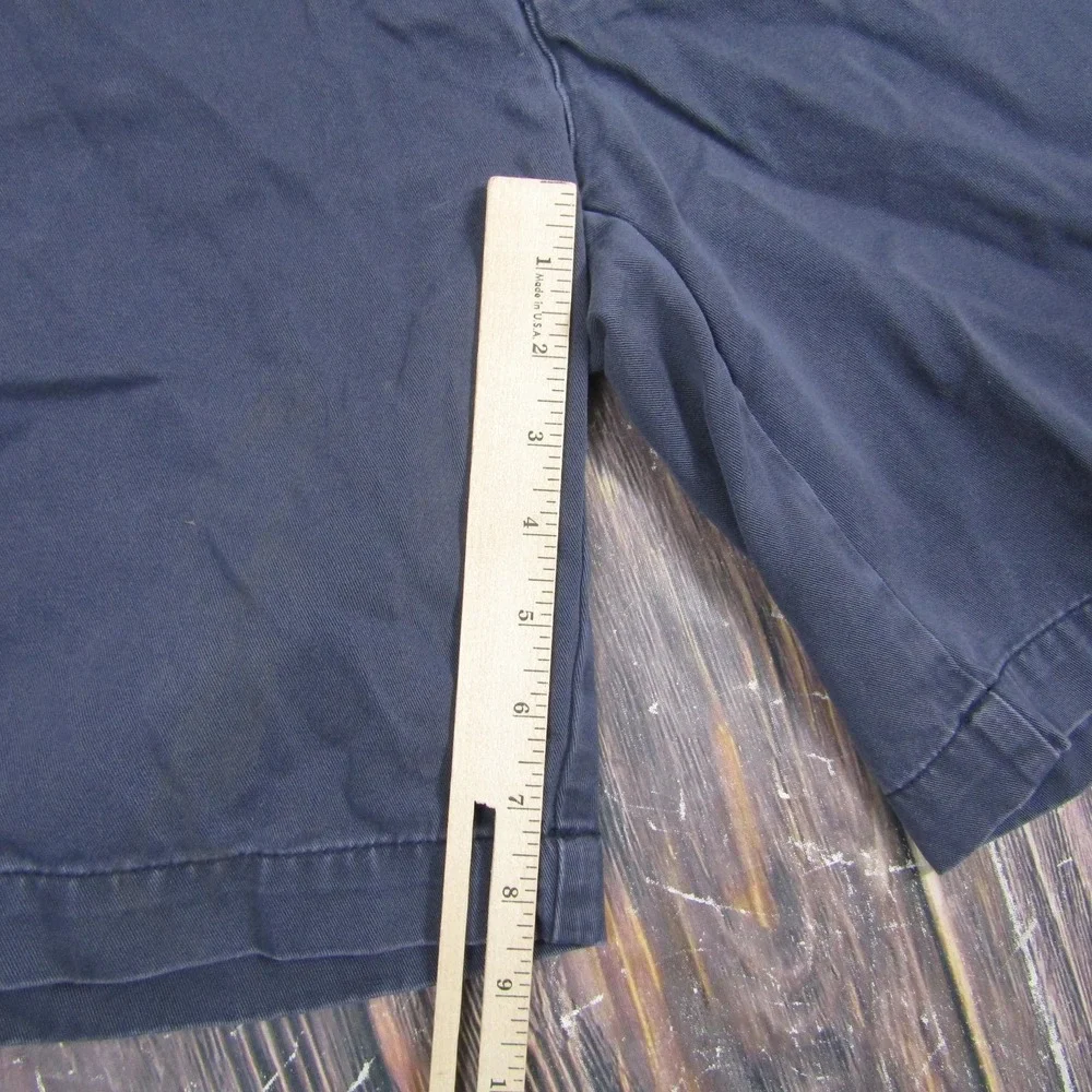 Polo Ralph Lauren Chino Shorts Mens 36 Blue Cotton Flat Front Pockets Casual